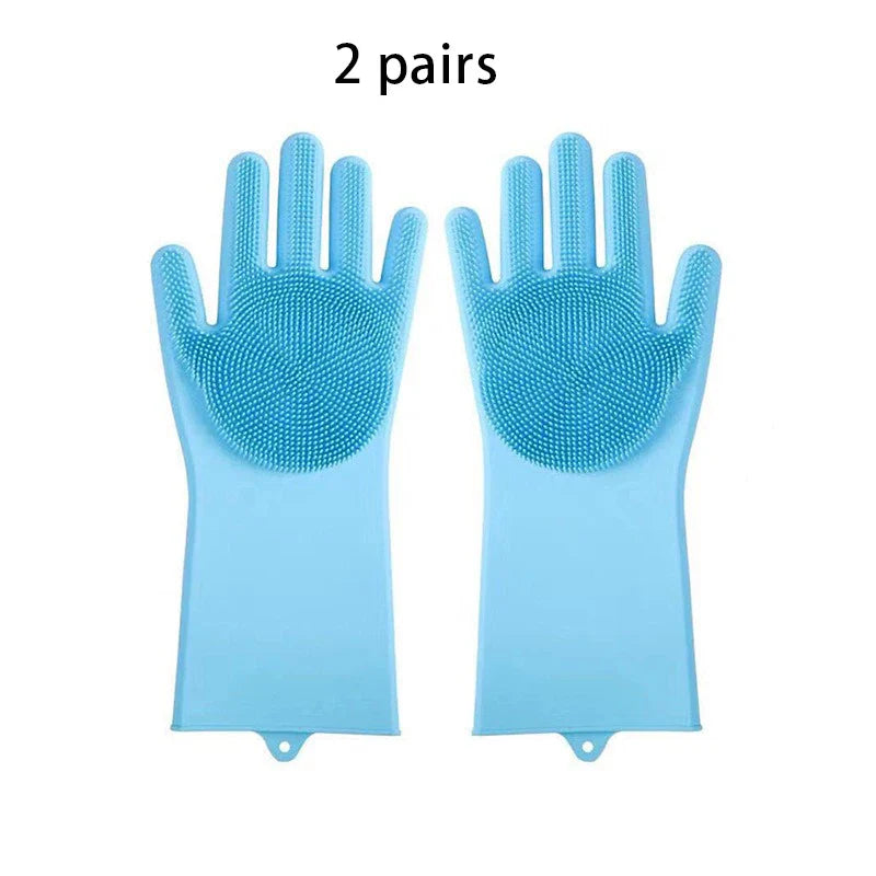 2-Pack Pet Grooming Gloves for Dogs & Cats – Bathing, Massage & Hair Removal
