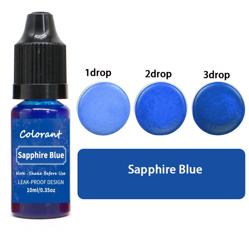 20-Color 10ml Candle Dye Liquid Colorant Set for Candle Making Soap Resin DIY Crafts