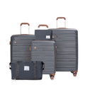 5-Piece Travel Luggage Set – 3 Hardshell Suitcases with Double Spinner Wheels & TSA Lock, Waterproof Duffel & Toiletry Bag
