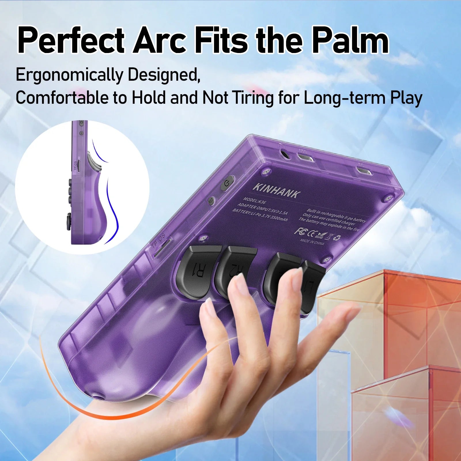 Open-Source Retro Handheld Game Console — 16,000+ Classic Games, PS1/PSP/N64/Dreamcast Emulators, 3.5-inch (88.9 mm) IPS 640×480 500nit