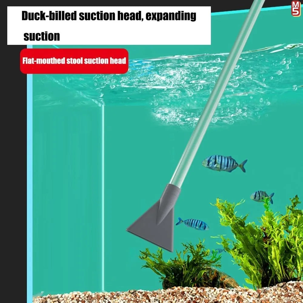 Aquarium Gravel Vacuum Siphon Kit for Large Fish Tanks, Manual Water Change and Sand/Gravel Cleaner with Extension Tube