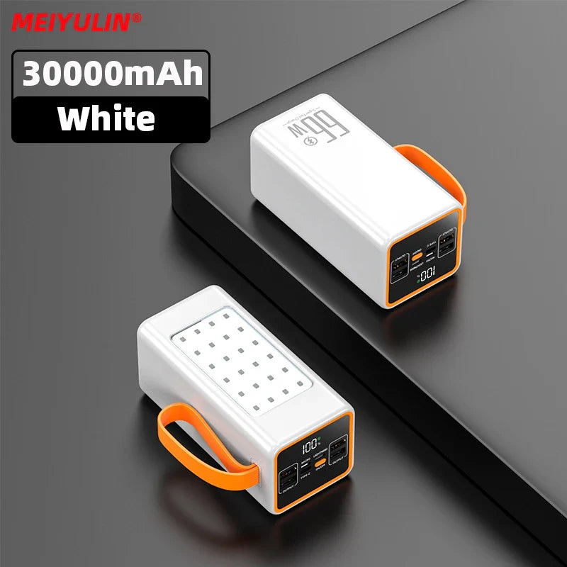 50000/30000mAh High-Capacity Power Bank 22.5W USB-C Fast Charging Portable External Battery for iPhone Samsung Xiaomi