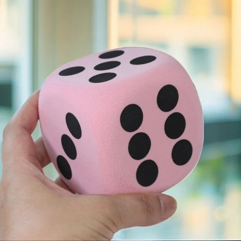8cm Soft Foam Dice (3.15 in) – Large Six-Sided Counting Toy for Kids, Classroom Math Learning Aid