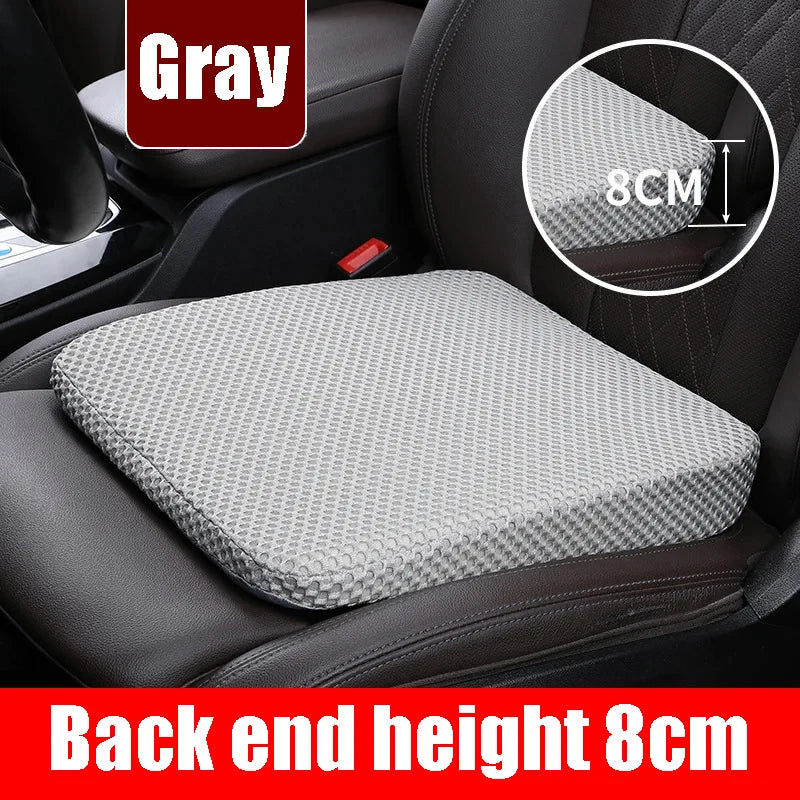 Car Seat Booster Cushion 35 x 40 x 8 cm (13.78 x 15.75 x 3.15 in) Honeycomb Memory Cotton 3D Mesh Breathable Thickened Anti-Slip Seat Cushion