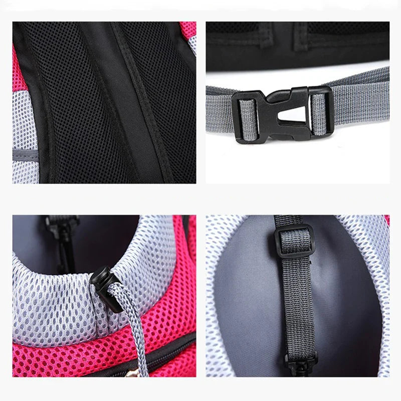 Double-Shoulder Pet Carrier Backpack for Small Dogs – Breathable Travel Dog Carrier, Fits Pets Up to 12 kg (26 lb)