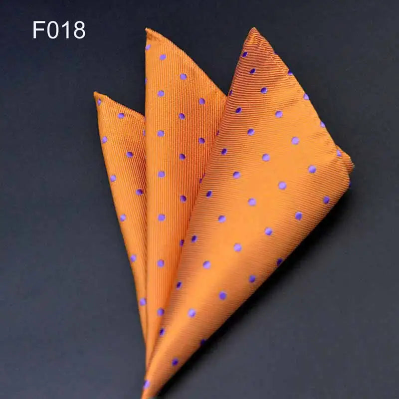 Men's Pocket Square 41 Colors - Plaid Dot Paisley Polyester Handkerchief 25 x 25 cm (9.8 x 9.8 in)
