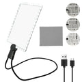 5X Hands-Free Neck Magnifier with LED Light — 9.4×6.5 in (240×170 mm) Large Reading Lens, Dimmable & Rechargeable, 3-in-1 Neck/Handheld/Stand