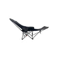 Portable Folding Recliner Chair with Curved Headrest & Leg Rest, Lightweight Foldable Outdoor Beach and Camping Chair