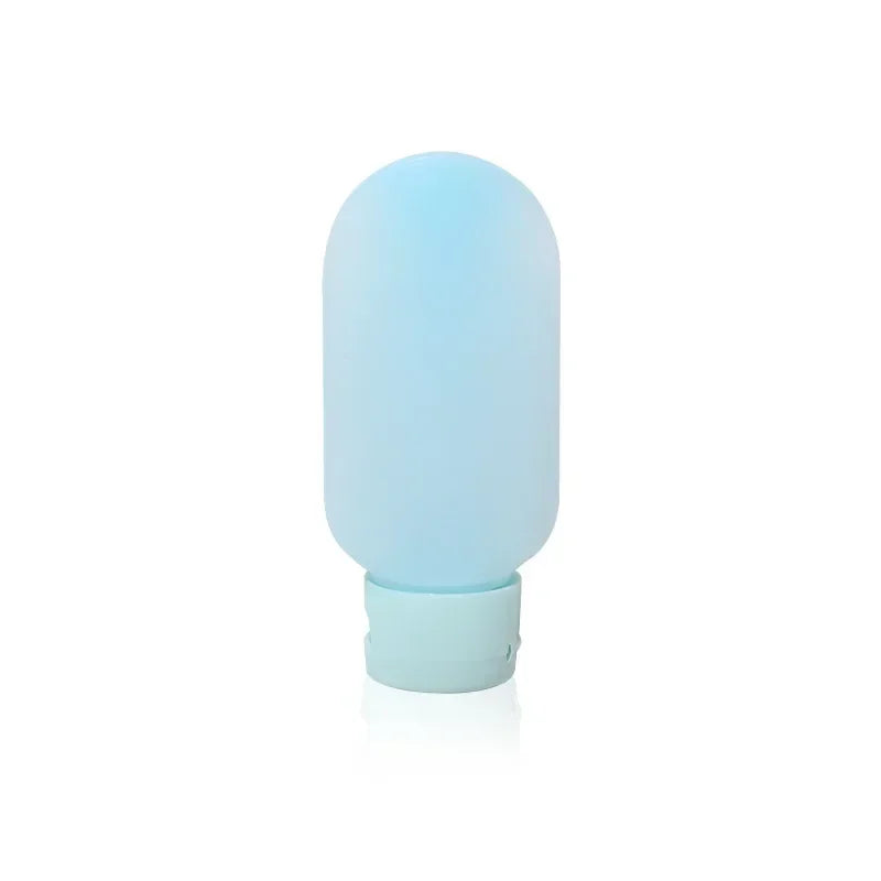 Refillable Silicone Travel Bottle Set - 30ml (1oz) & 60ml (2oz) Soft Squeeze Shampoo Lotion Containers Portable Travel Kit