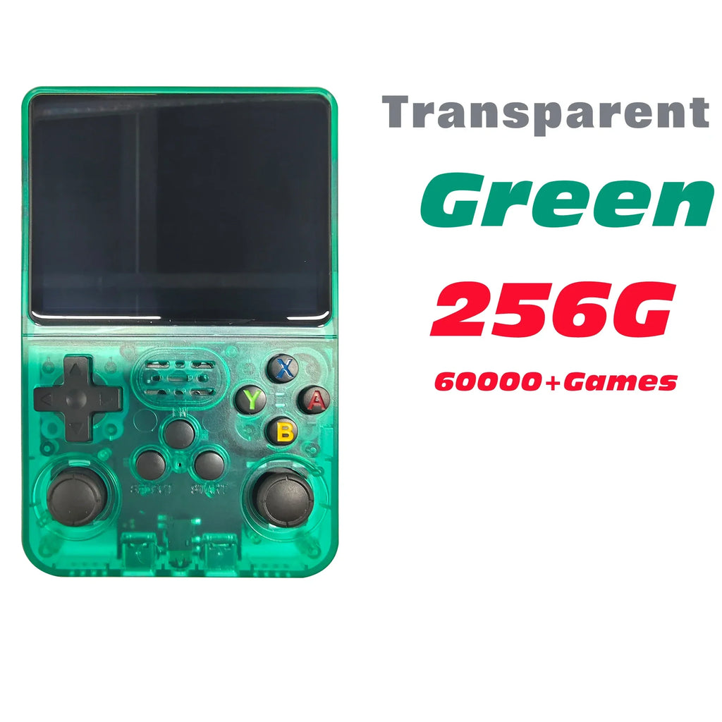 Retro Handheld Game Console 3.5" IPS (8.9 cm) 64GB Portable Linux Player, Preloaded 15,000+ Games, USB-C Charging