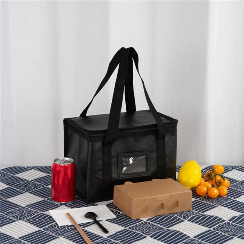 Insulated Food Delivery Cooler Bag - Thermal Pizza & Picnic Carrier for Takeaway and Camping (16L / 28L / 50L / Large)