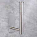Stainless Steel Wall Mount Paper Holder Adhesive & Free-Nail Toilet Tissue Towel Shelf, Brushed Gold White Black