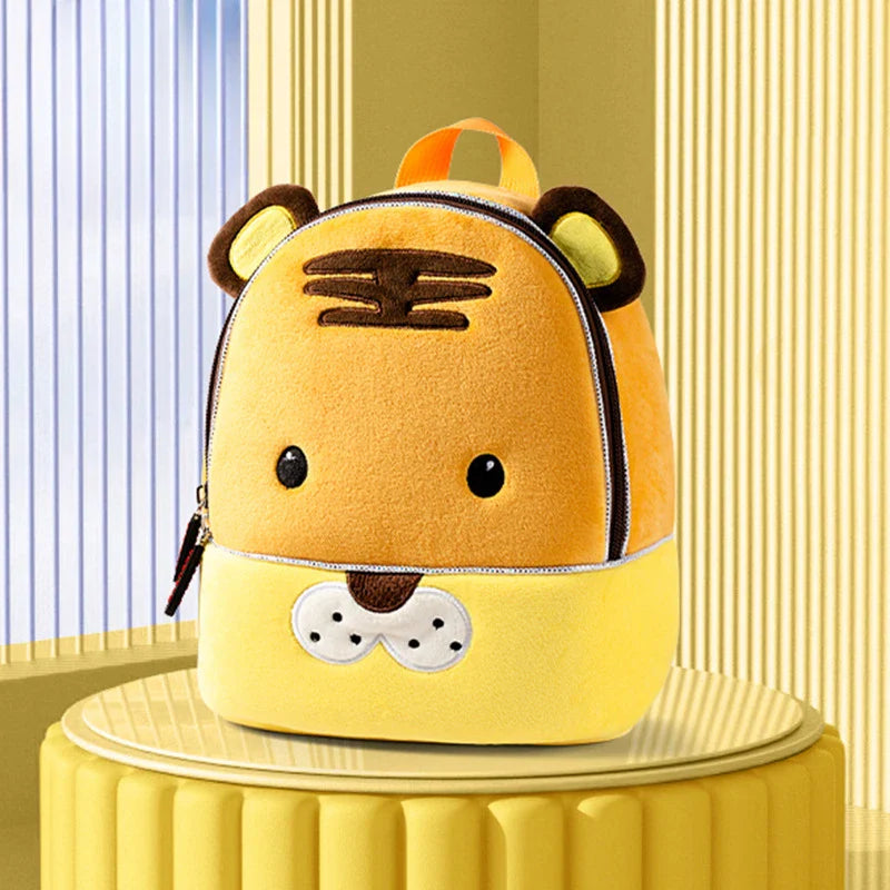 Plush Animal Anti-Lost Backpack for Toddlers & Preschool Kids - Cute Kindergarten Bag