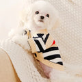 Striped Cotton Cardigan Sweater for Small Dogs & Cats – Warm Pet Coat for Chihuahua, Puppy, Kitten (XS-XL)