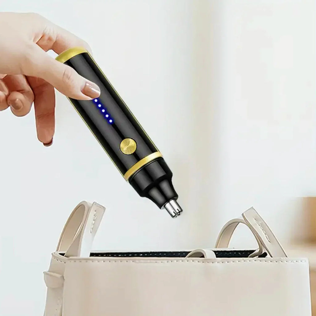 Rechargeable Electric Nose Hair Trimmer - Washable Automatic Painless Unisex Groomer