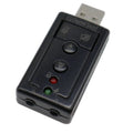 7.1 USB 2.0 External Sound Card Adapter Mini USB Audio Adapter for PC and Laptop Plug-and-Play Virtual 7.1 Stereo