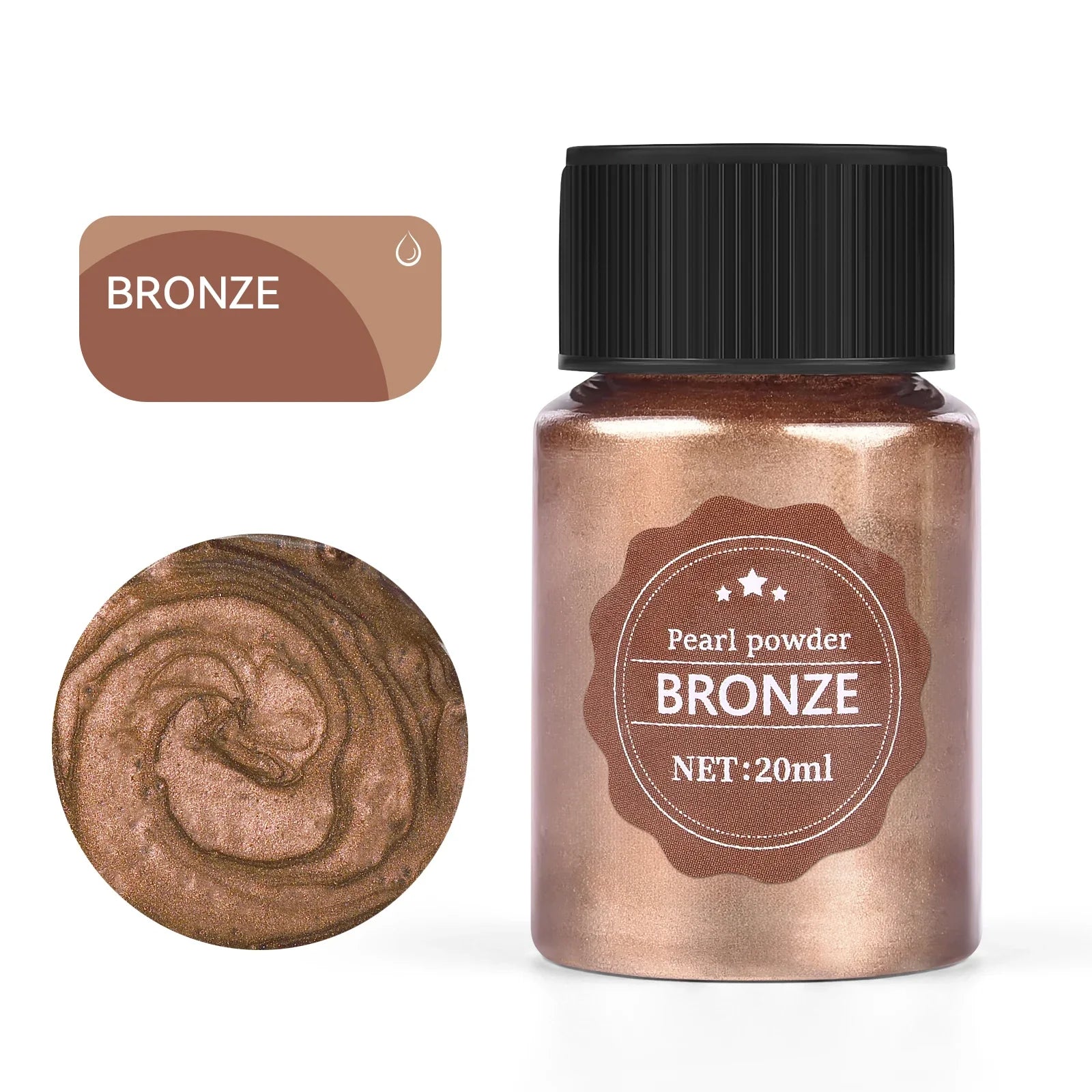 20ml (0.68 fl oz) Pearlescent Mica Powder - Pearl Pigment for Resin, Jewelry, Candles & Nail Art