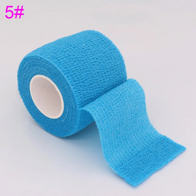 Colorful Self-Adhesive Elastic Sports Tape Wrap 5cm x 4.8m (2.0in x 15.7ft), Knee Wrist Ankle Finger Support Bandage for Tattoo and Pets