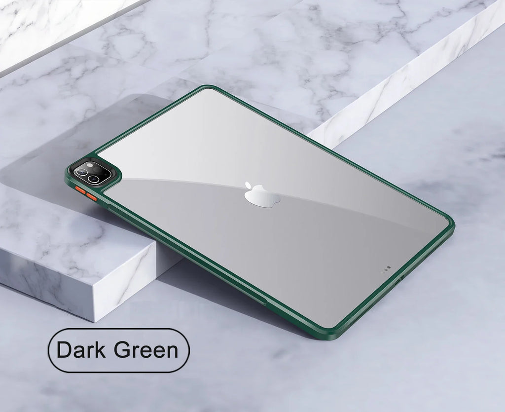 Clear Transparent Case For iPad Air 4 5 Pro 2024 11 12.9 10.2 13 MINI 6 7 8 9 10 Generation Sleeve Shockproof Hard Cover Funda