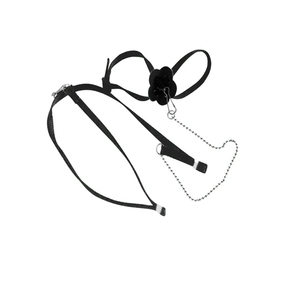 Adjustable Lizard Leash 1.2m (47in) Nylon Traction Rope for Small Reptiles & Exotic Pets