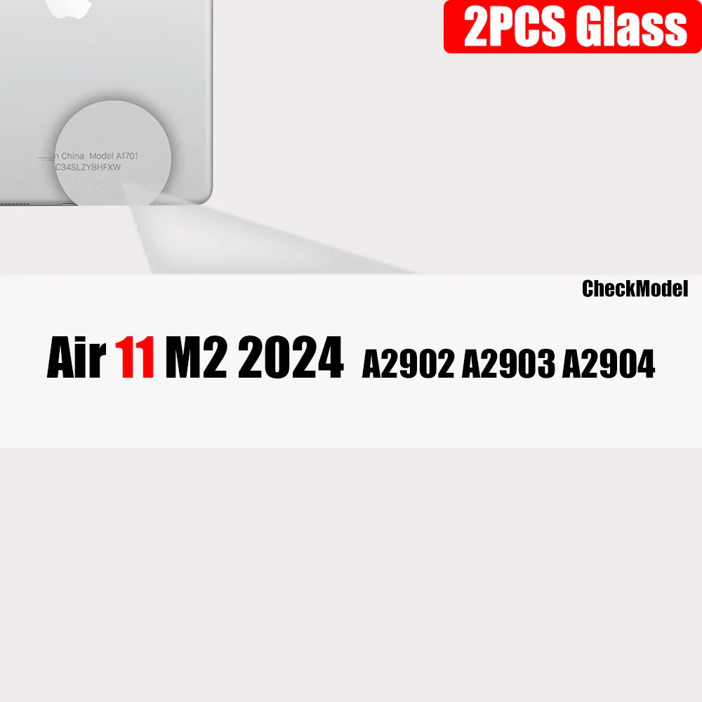 2-Pack Tempered Glass Screen Protector for iPad — Clear, Anti-Fingerprint, Case-Friendly — Fits 11-inch (27.9 cm), 10.5-inch (26.7 cm), 9.7-inch (24.6 cm), Air, Mini & Most iPad Models