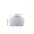 3D Shell Silicone Candle Mold 1‑Pack for DIY Scented Candles, Wax & Clay Crafts