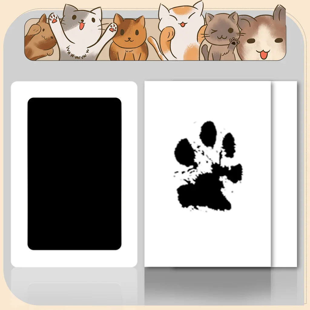 Baby Handprint & Footprint Keepsake Kit – Clean Touch Inkless Prints with Dog Paw Option, 2 Art Cards Included