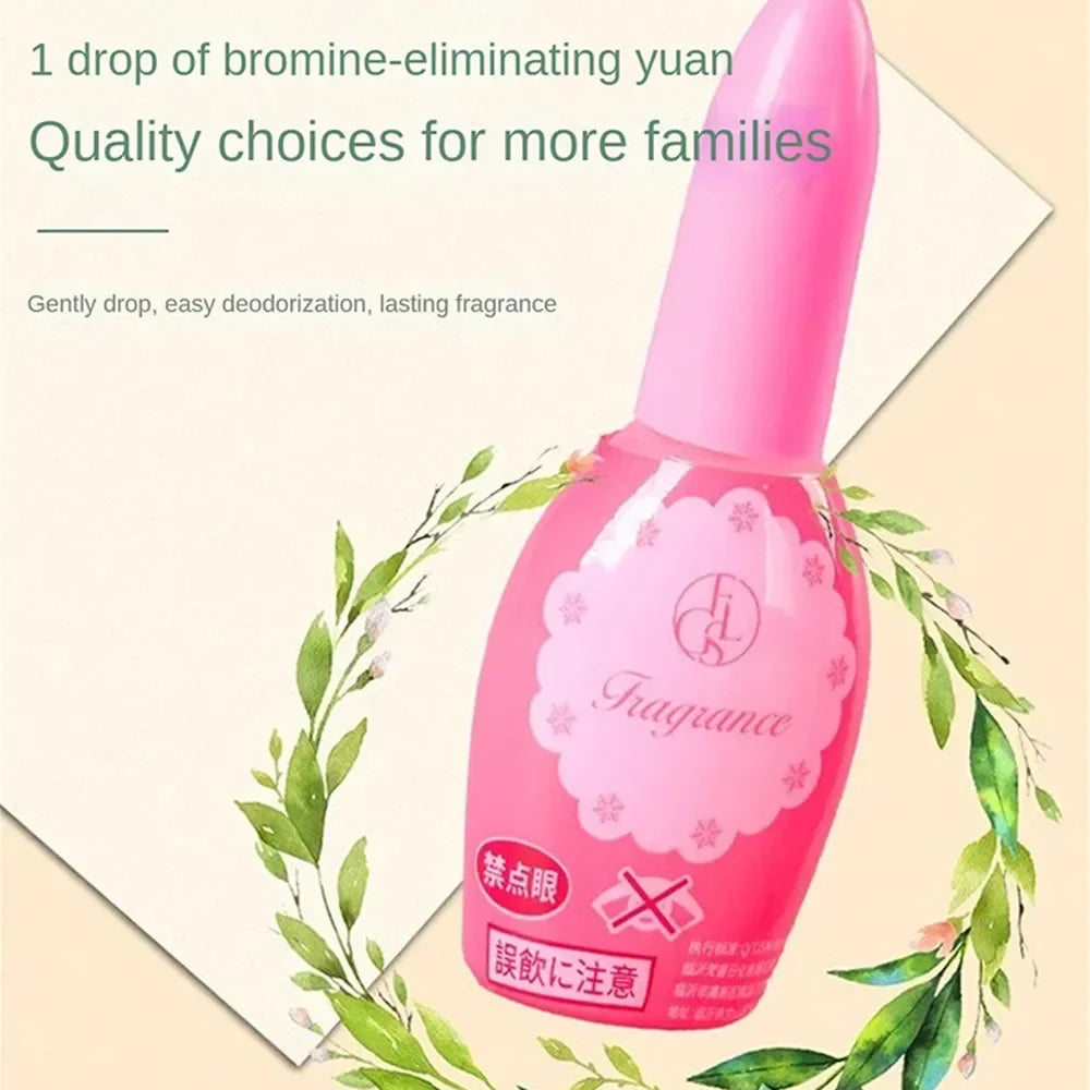 Toilet Deodorizer 20ml Concentrated Anti-Bacterial Air Freshener for Bathroom, Drain & Trash Can - Long-Lasting Aromatherapy