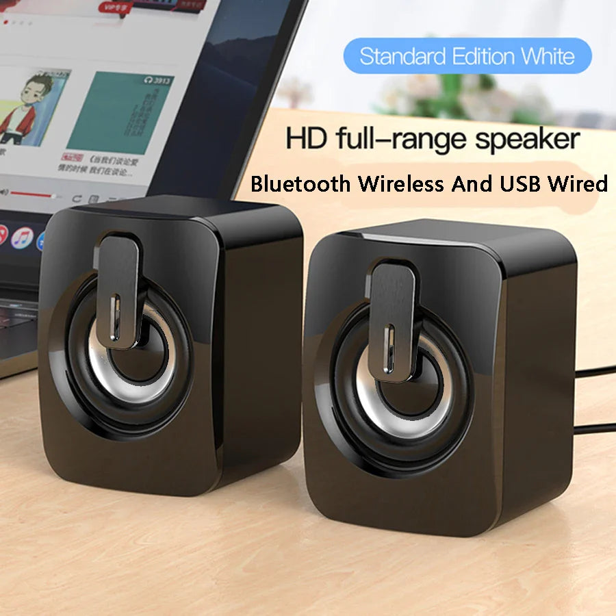 Mini USB Computer Speakers 2.0 Stereo - Portable PC Laptop Desktop Sound System, 3W x2