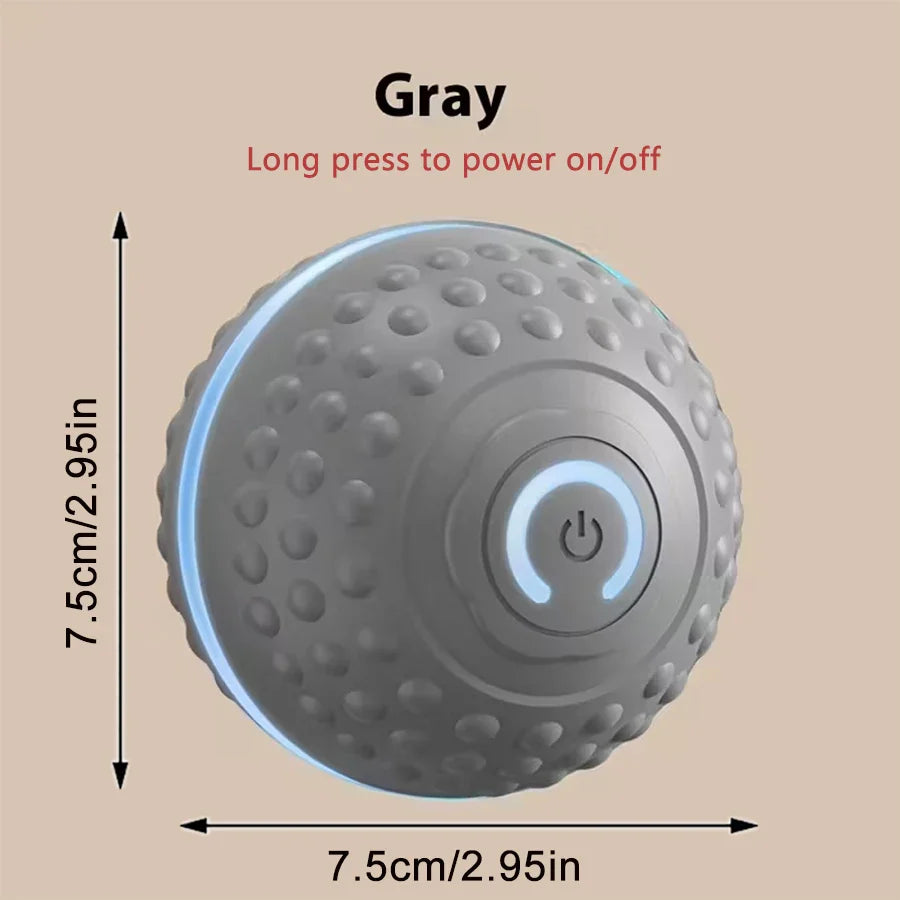Automatic Interactive Dog Toy Ball USB Rechargeable Rolling Bouncing Chew Toy for Puppies to Large Dogs — Sizes 5.2 cm / 6.7 cm (2.05 in / 2.64 in)