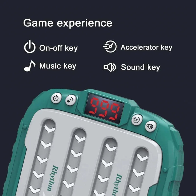 Electronic Rhythm Push Game Toy — Light-Up Montessori Travel Puzzle | Educational Sensory Game