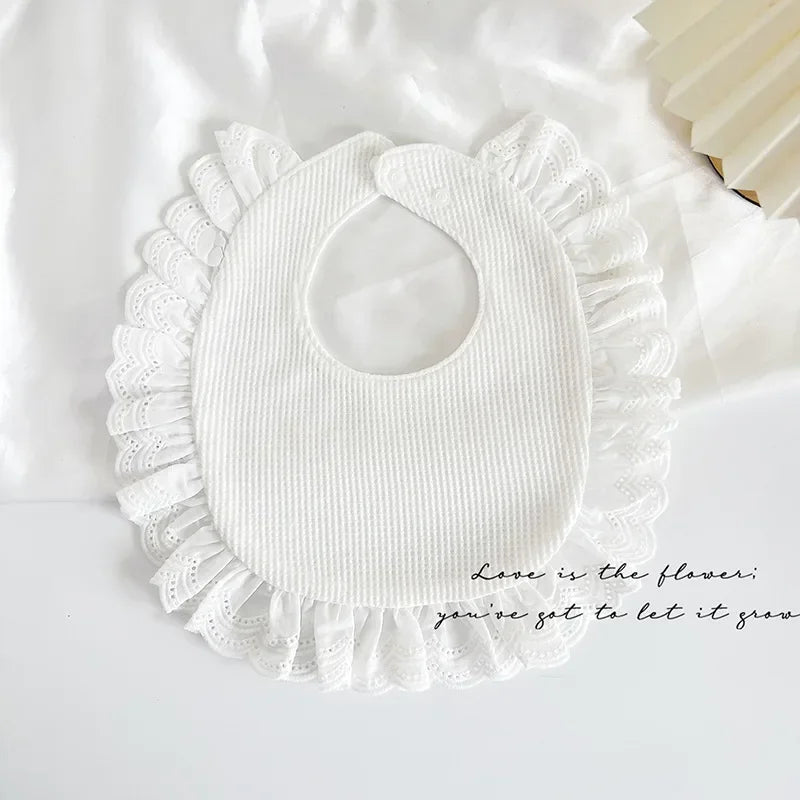 Baby Cotton U-Shaped Waterproof Bibs 28 x 30 cm (11 x 12 in) Cartoon Drool Saliva Scarf Burp Cloths, Unisex Feeding