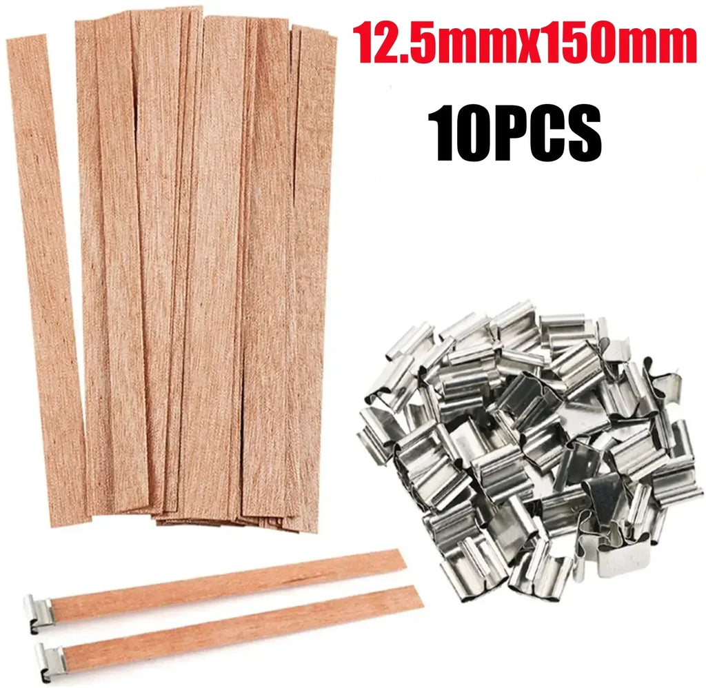 DIY Wooden Wick Candle Kit – Soy & Paraffin Wax Aromatherapy Candle Making Guide