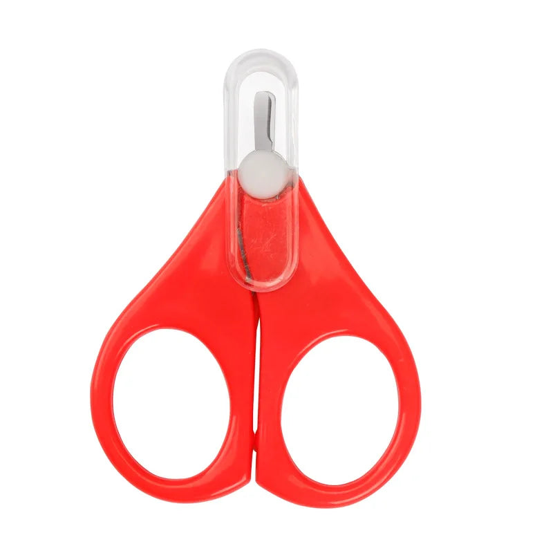Baby Safety Nail Clippers & Scissors - Mini Stainless Steel Rounded Tip Trimmer for Newborns and Infants