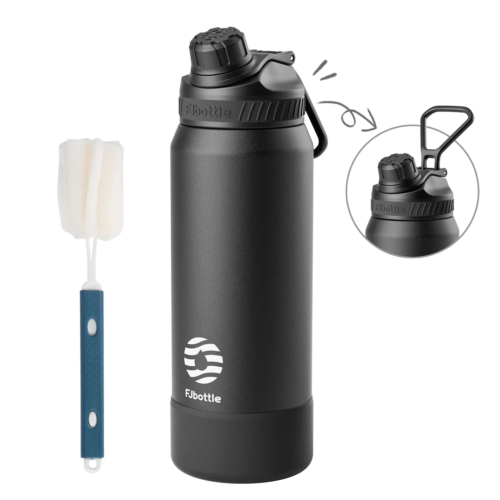 Stainless Steel Vacuum Flask Insulated Water Bottle - 24 oz (710 ml) and 32 oz (950 ml) Thermal Tumbler for Travel