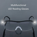 Women's LED Hands-Free Reading Magnifier Glasses 2.5X - Fashion Nighttime Reader with 2 LEDs