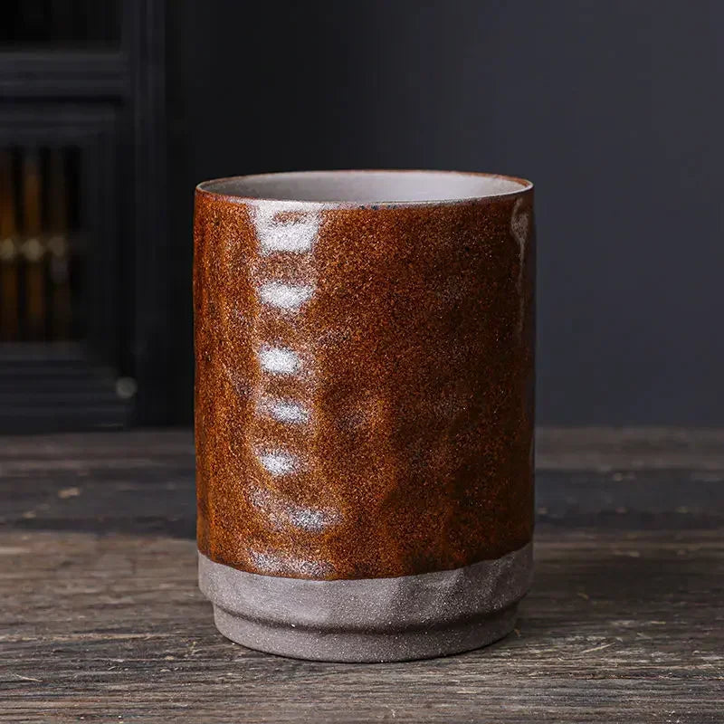 Handmade Stoneware Ceramic Mug – Large Rustic Coffee & Tea Cup, Single Piece