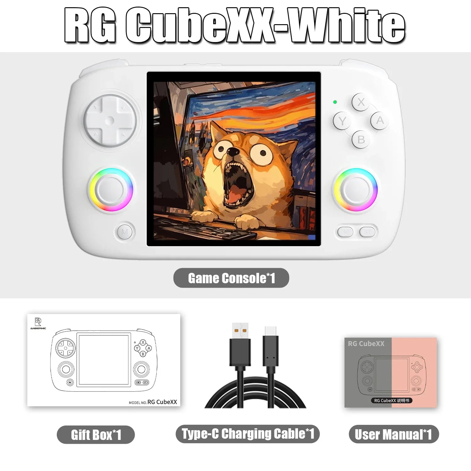 Retro Handheld Game Console 3.95-Inch IPS Screen | Linux OS | 5000+ Built-in Games | HDMI TV Out & Bluetooth | 3800mAh