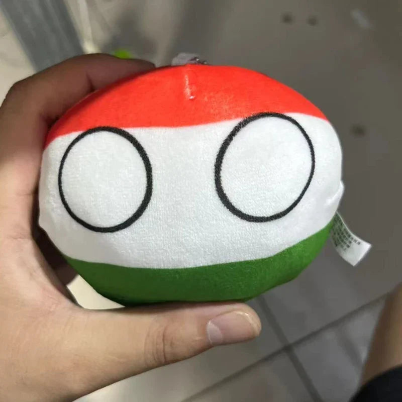 Polandball Countryball Plush Keychain 10 cm (3.9 in) 70 Designs Country Ball Pendant Stuffed Toy for Kids