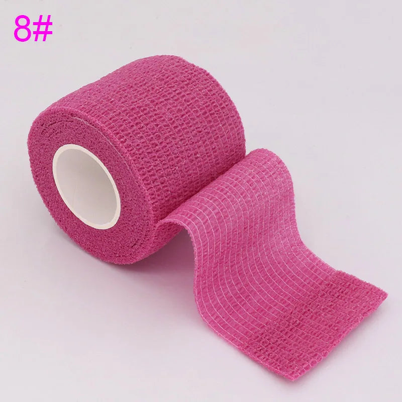 Colorful Self-Adhesive Elastic Sports Tape Wrap 5cm x 4.8m (2.0in x 15.7ft), Knee Wrist Ankle Finger Support Bandage for Tattoo and Pets