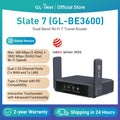 Wi‑Fi 7 Travel Router Touchscreen, Dual 2.5G Ports, Up to 3570 Mbps VPN Gaming Hotspot USB 3.0 Type‑C PD