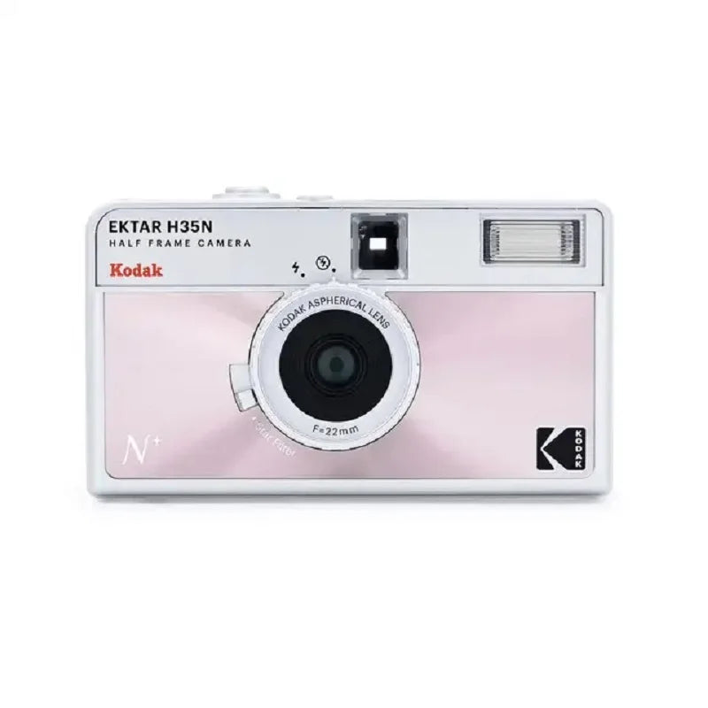 Half Frame 35mm Film Camera with Built-In Flash — Compact Pocket Film Camera, Film-Saving, Lightweight, 4 Colors