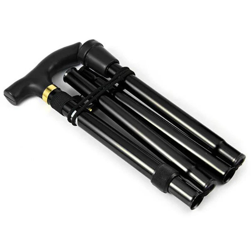 Adjustable Telescopic Folding Walking Stick Lightweight Aluminum Hiking Trekking Cane for Elderly
