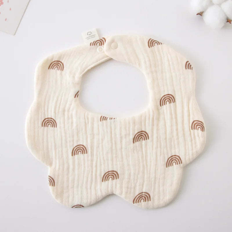 Baby Bandana Bibs & Burp Cloths - Cotton Drool Bibs for Newborns & Toddlers, Feeding Saliva Towel Cartoon Print