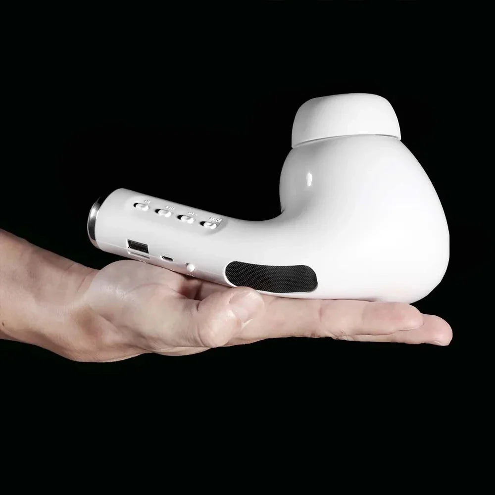 Giant Earphone Bluetooth Speaker - Headphone-Shaped Portable Stereo Speaker with FM, TF/USB, AUX, 1200mAh Battery