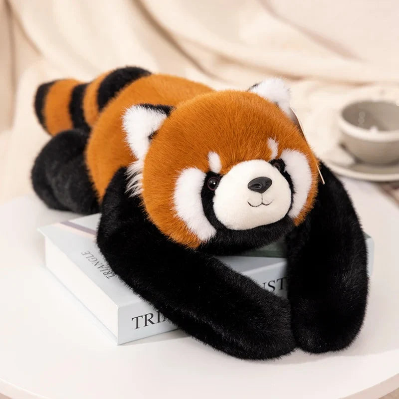 Long-Arm Weighted Plush Animal Pillow – Soft Fluffy Raccoon, Koala, Bear & Giraffe Cushion