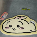 Anime Hachiware Usagi Plush Floor Rug - Non-Slip Bath, Car & Living Room Mat