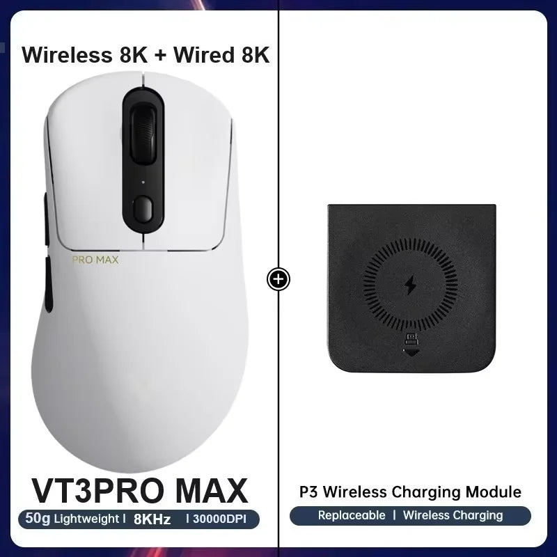 Wireless Gaming Mouse 59g (2.08 oz) Ultra-Light 8KHz (8000Hz) Polling 26,000 DPI 9 Programmable Buttons Ultimate Optical Sensor