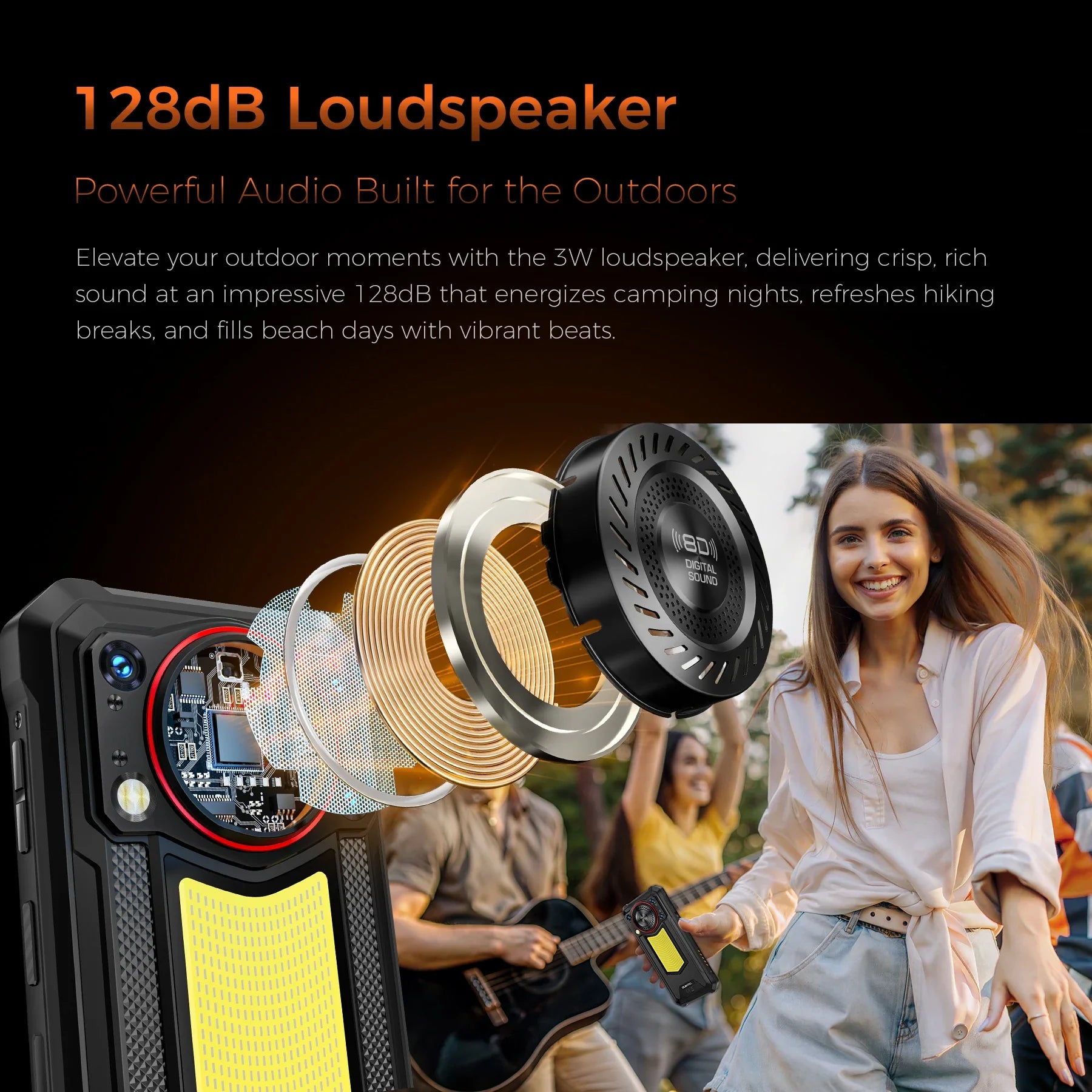 Rugged Android Smartphone 24GB+256GB | 11000mAh Battery | Android 15 | 6.52" (16.6 cm) HD | 50MP Dual Rear Camera