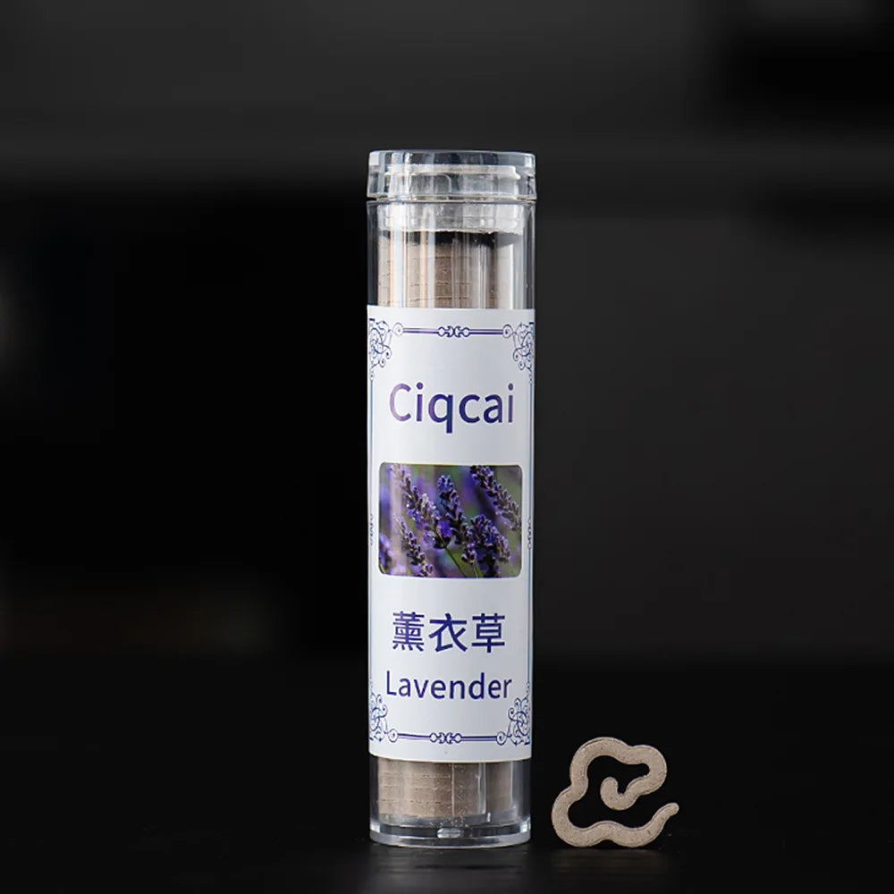 Shaped Mini Incense 42-Pack Tube, Jasmine Lavender Sandalwood Aromatherapy for Yoga & Meditation